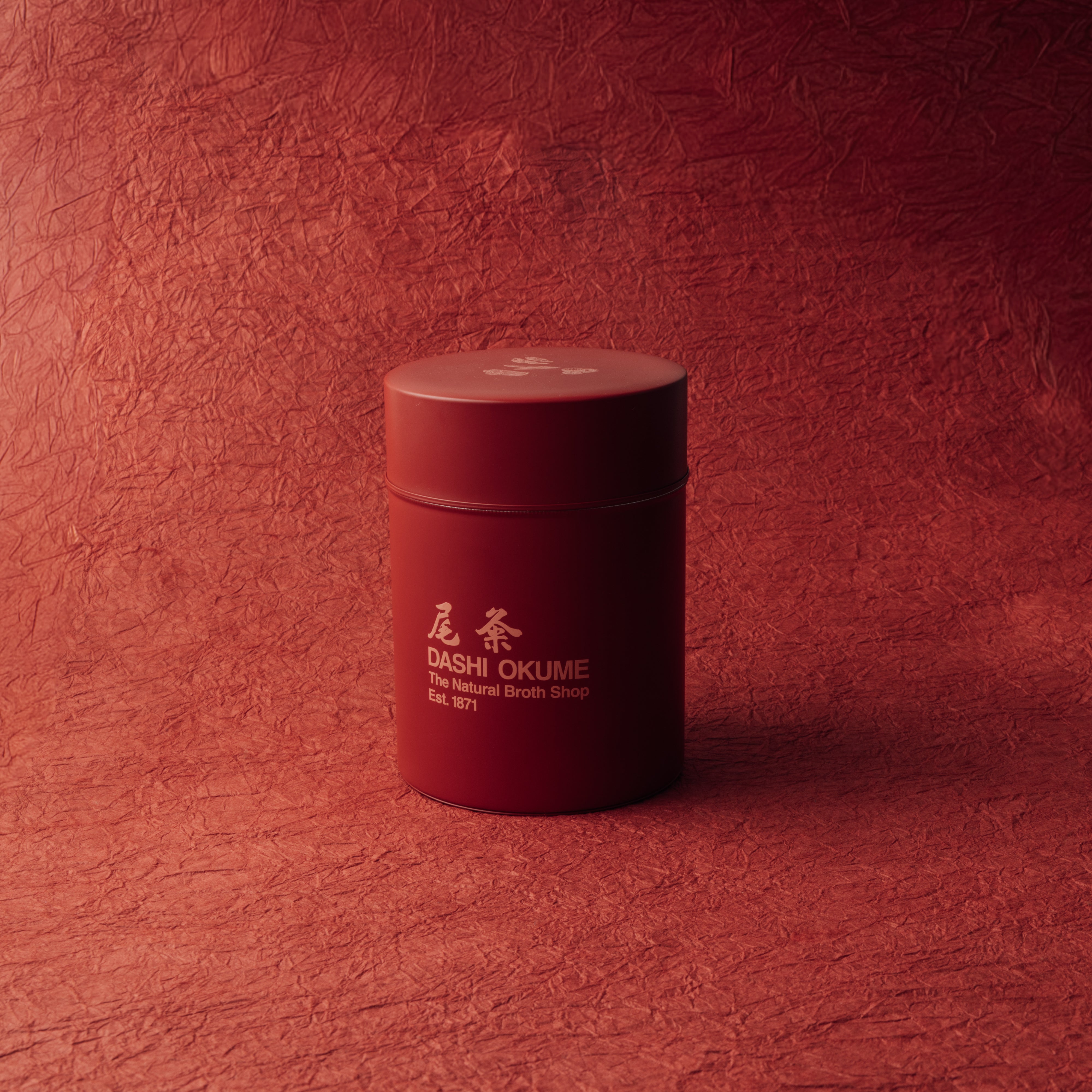 Okume Dashi Canister with Assorted Dashi Packs