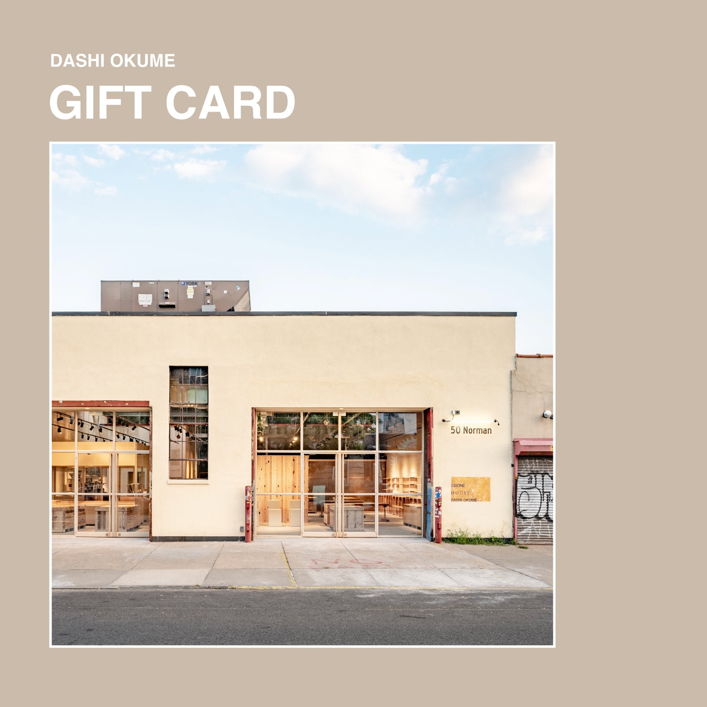 DASHI OKUME DIGITAL Gift Card